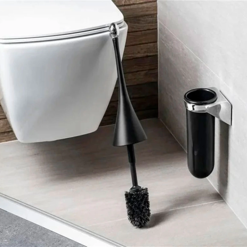 Ерш туалетный Breez A.658 черный, подвесной - фото 1