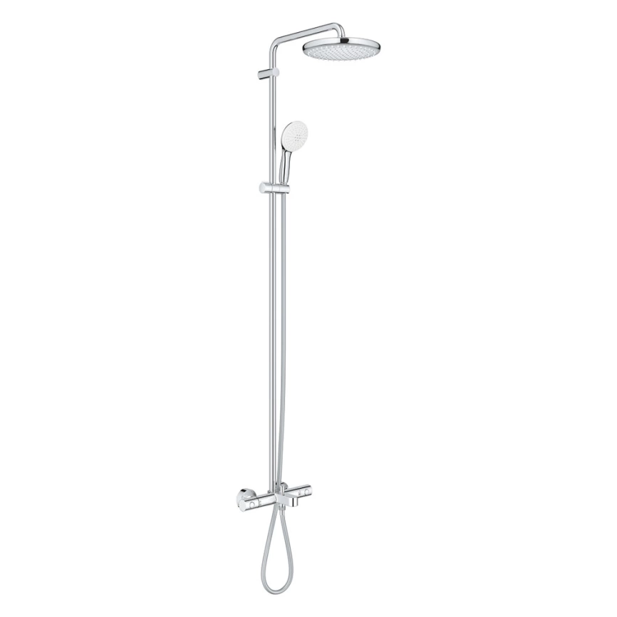 Душевая стойка Grohe Tempesta Cosmopolitan System 250 26672001 с термостатом хром - фото 1