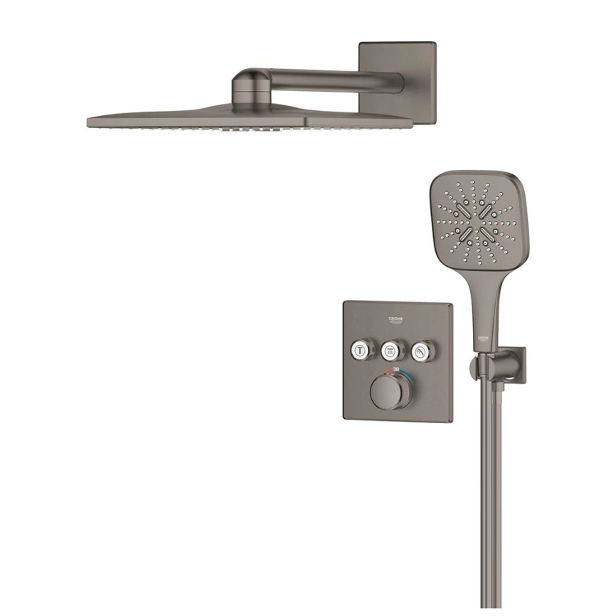 Душевой комплект Grohe Grohtherm SmartControl 34864AL0 графит с термостатом - фото 3