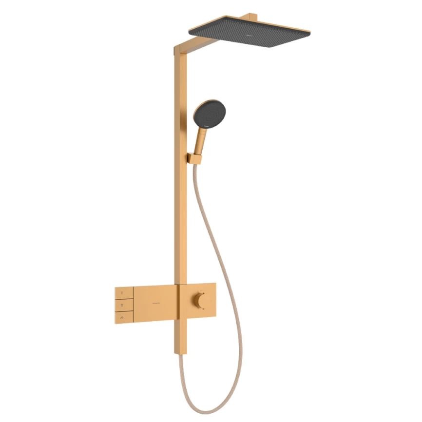 Душевая стойка Hansgrohe Raindance Alive Q 24591140 с термостатом бронза