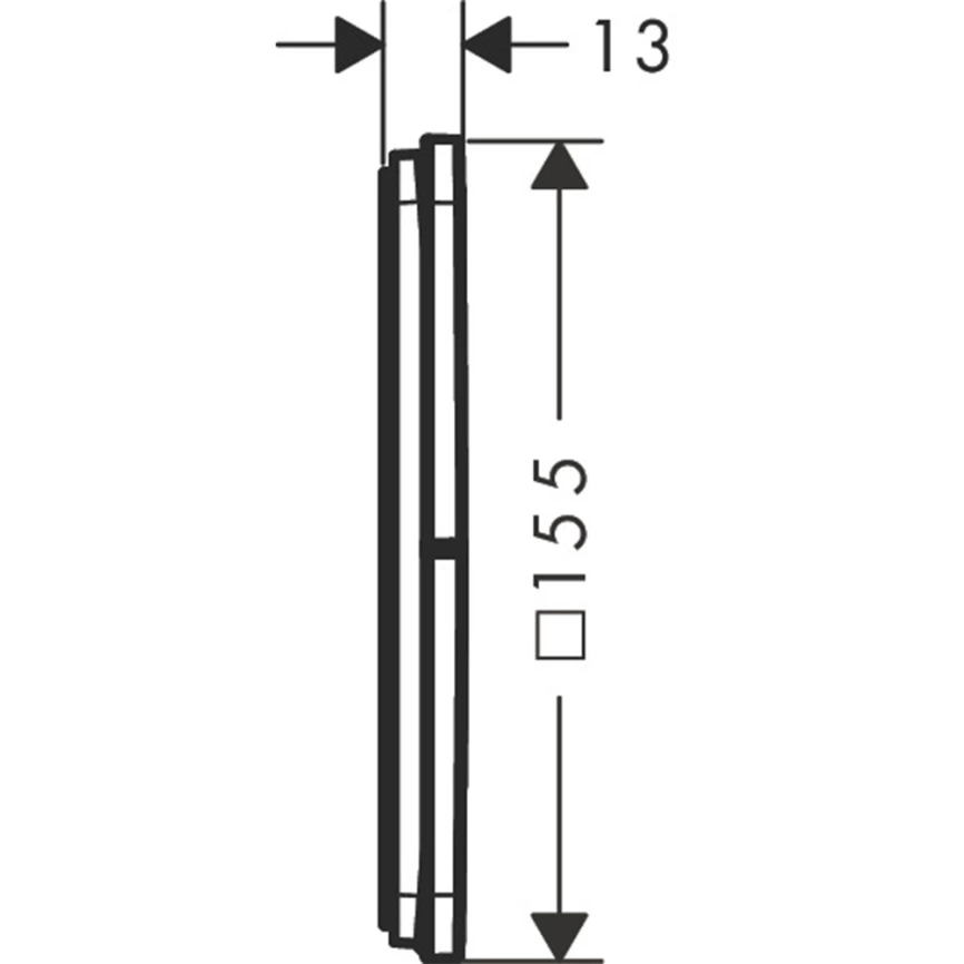Переключатель потоков Hansgrohe ShowerSelect Comfort Q 15587670 черный - схема