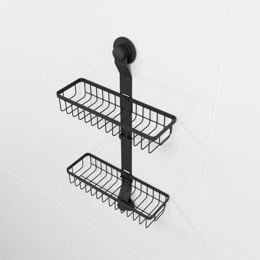 Полка для ванной Milardo Easy EAS0WS2M44 черная - фото 1