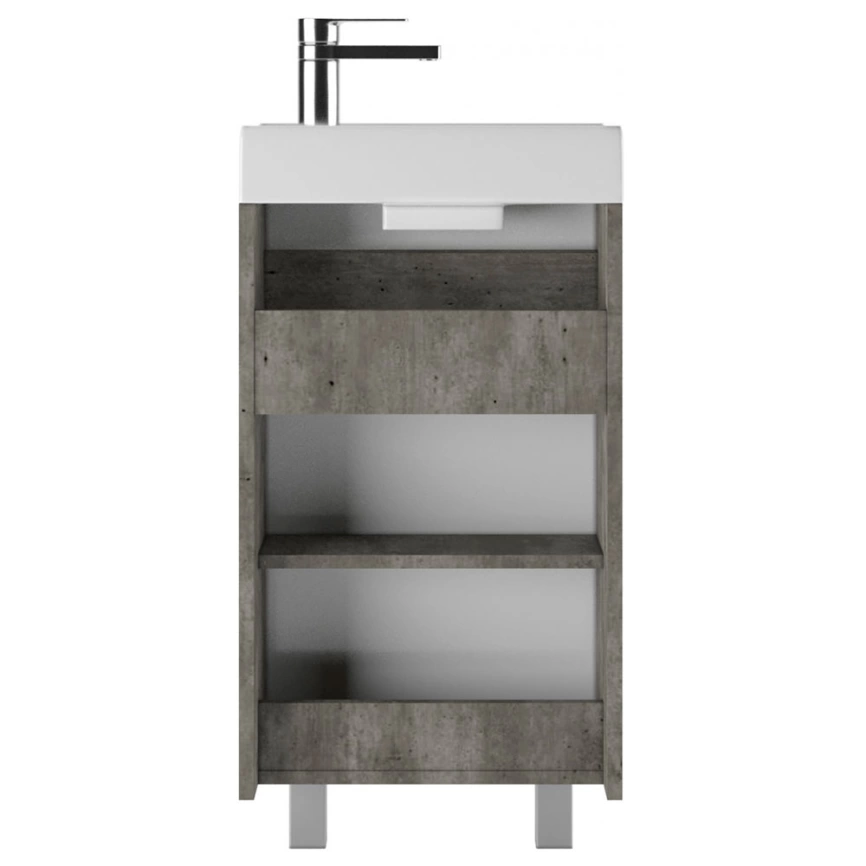 Тумба с раковиной напольная Айсберг Мечта 40 бетон - фото 3