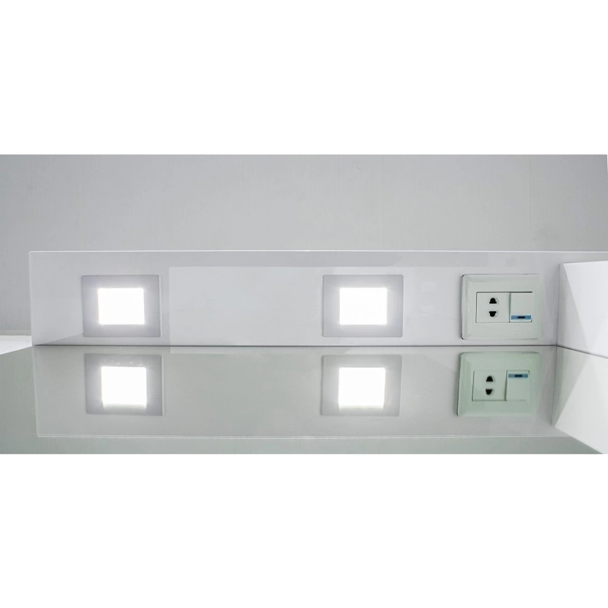 Зеркало-шкаф навесное Домино Cube 75, правый с подсветкой - фото 8