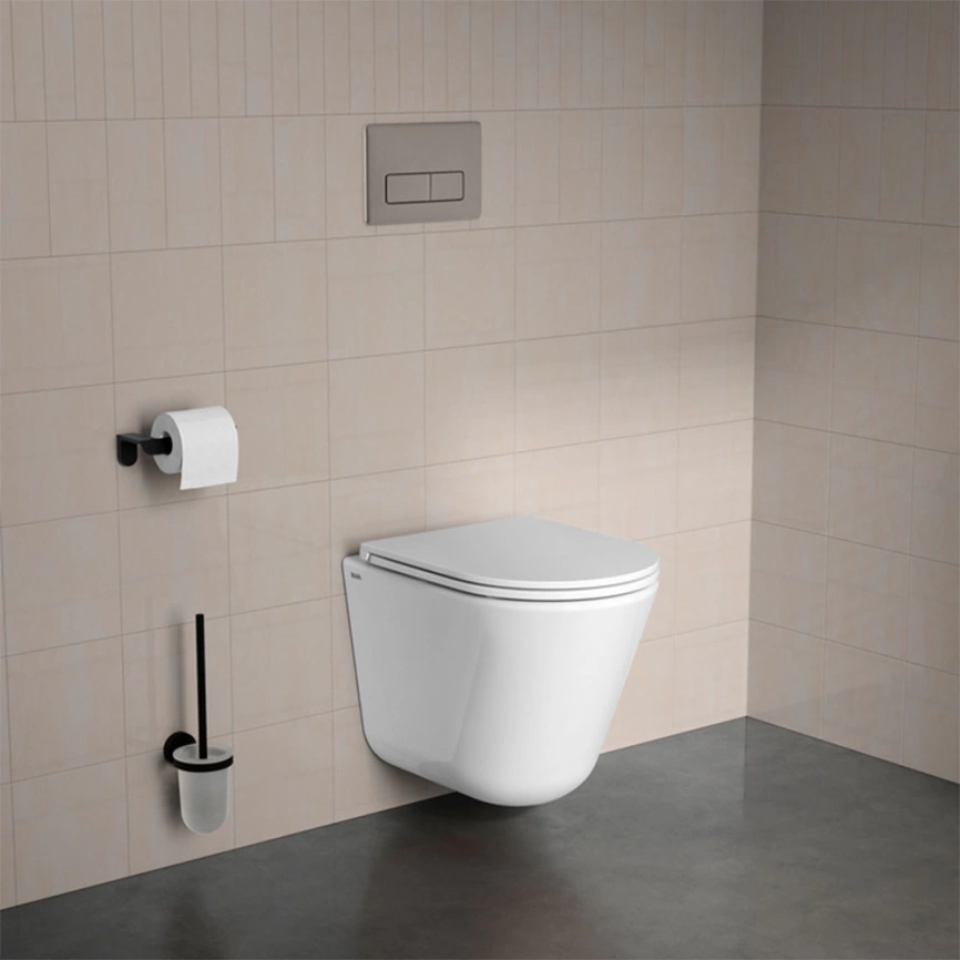 Унитаз подвесной Iddis Ray RAYRDSEi25 безободковый с сиденьем - фото 9