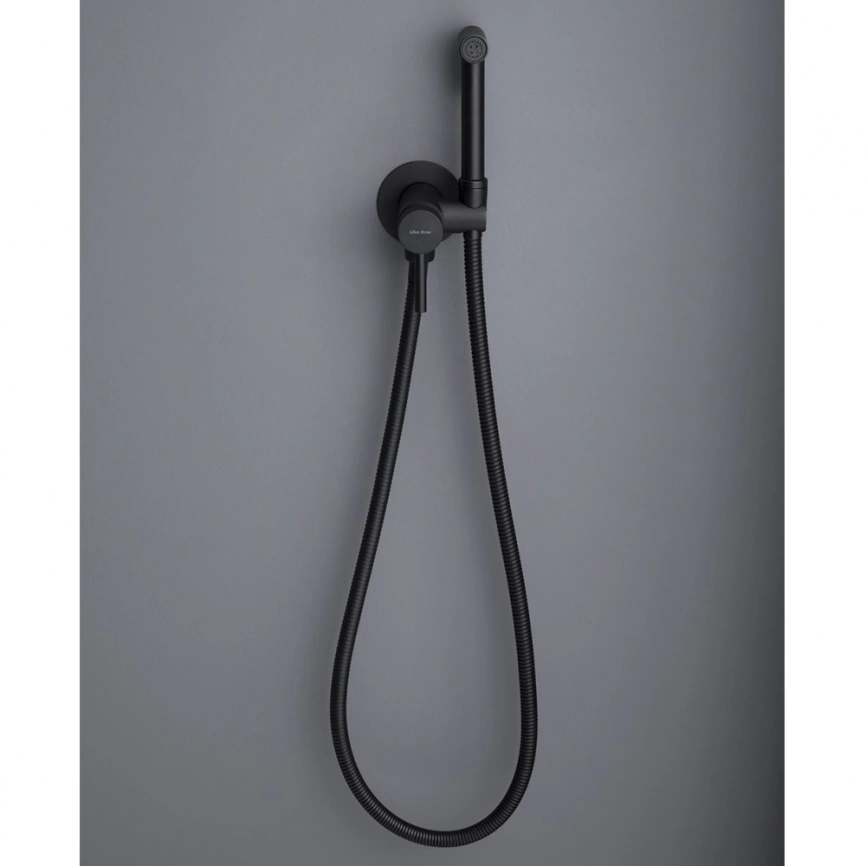 Смеситель с гигиеническим душем Allen Brau Priority 2.0 5.31029-31 черный матовый - 3 фото