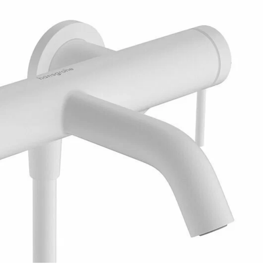 Смеситель для ванны Hansgrohe Tecturis S 73422700, белый - фото 1