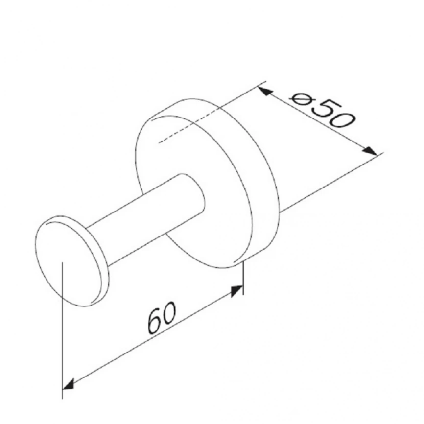 Крючок в ванную AM PM Inspire 2.0 A50A35800_схема