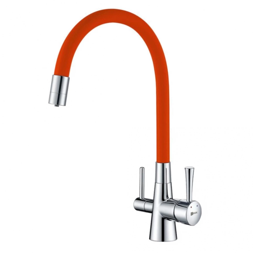 Смеситель для кухни Lemark Comfort LM3075C-Orange c подключением к фильтру питьевой водой