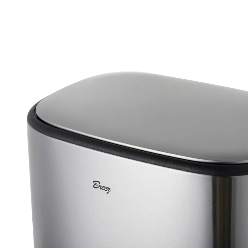 Урна для мусора Breez WB-1012 стальная c крышкой на 12 литров - фото 2
