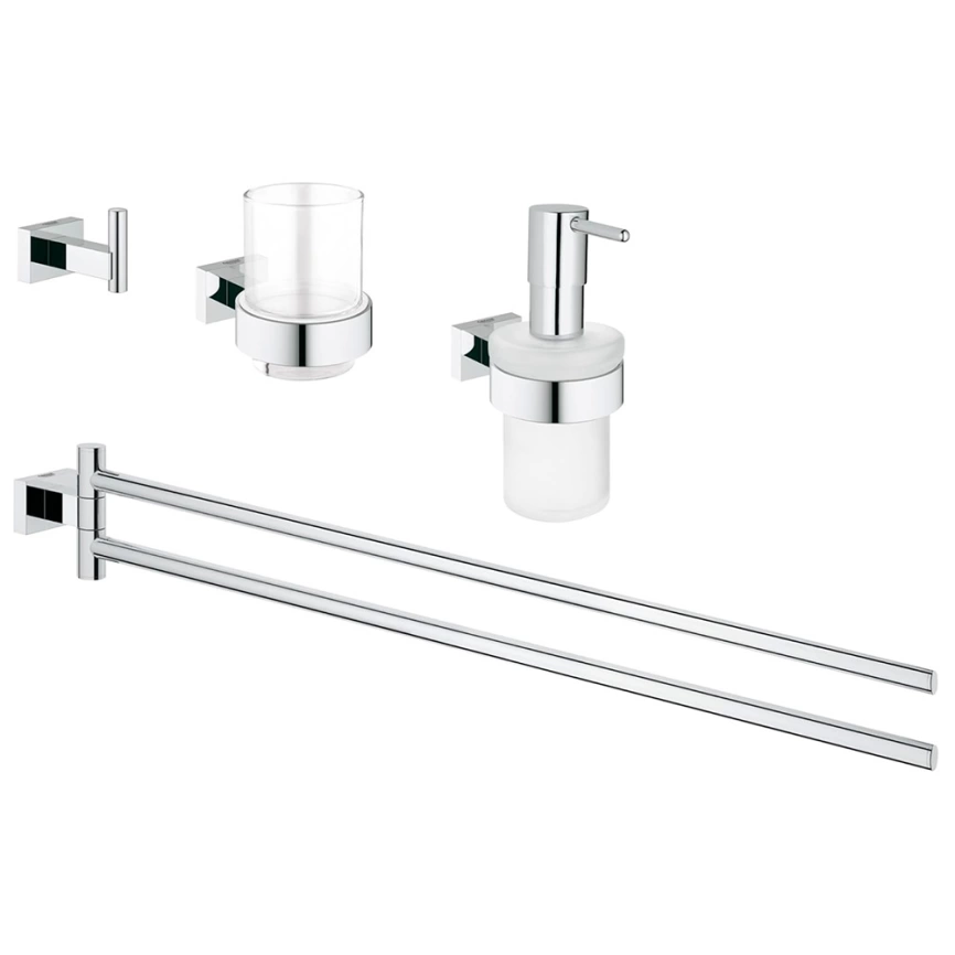Набор аксессуаров Grohe Essentials Cube 40847001 для ванной