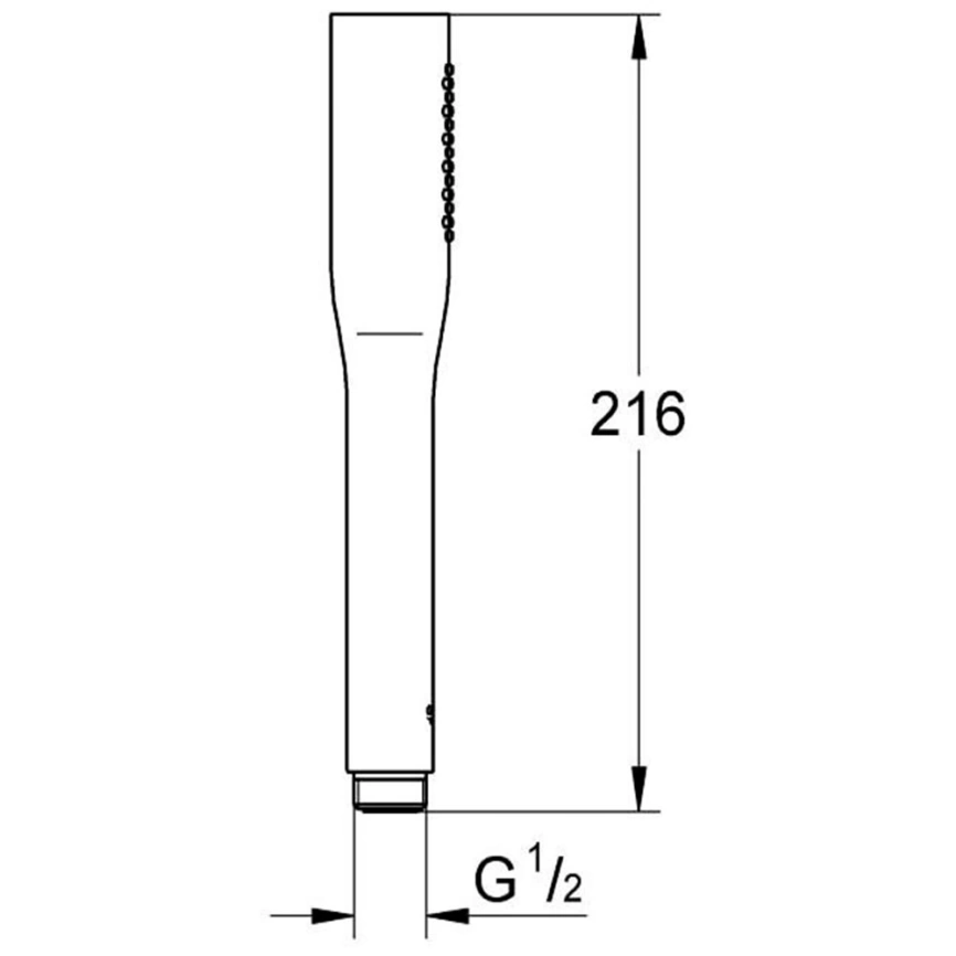 Душевая лейка Grohe Euphoria Cosmopolitan Stick 27367000 хром - схема