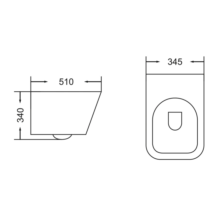 Комплект инсталляции Grohe Rapid SL 38772001 c кнопкой хром и подвесным унитазом Gromix GM-0205 с сиденьем - схема унитаза
