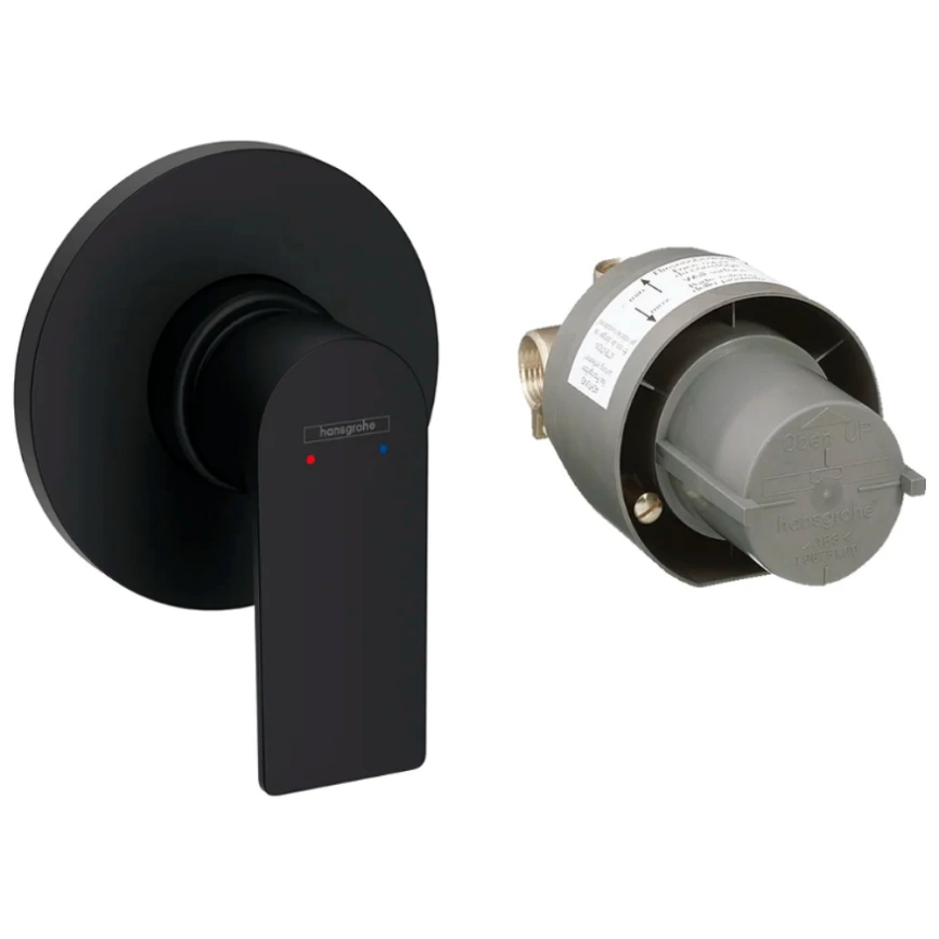 Смеситель для душа Hansgrohe Rebris E 72658670, черный - фото 1