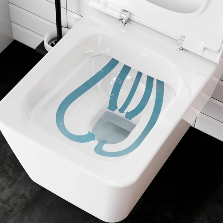 Унитаз подвесной Hansgrohe EluPura Q 60194450 с сиденьем - фото 6