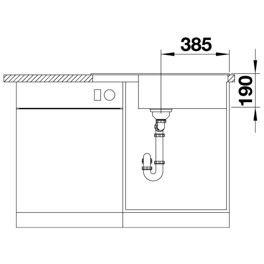 Мойка кухонная Blanco Zia XL 6 S Compact, 523273 антрацит - схема 4