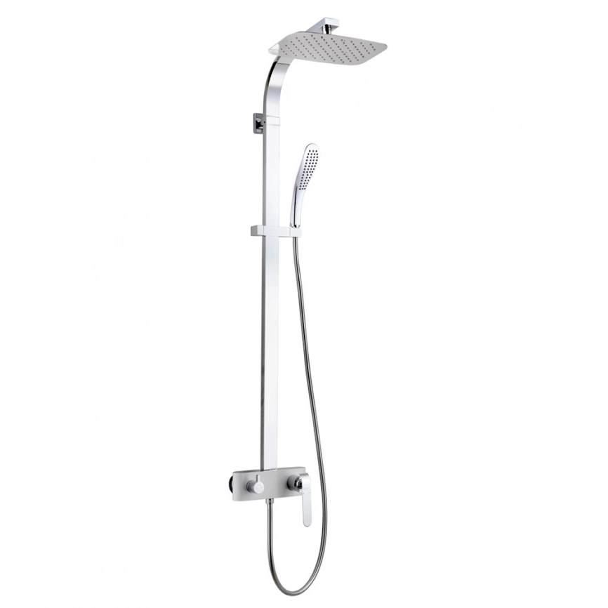Душевая стойка Lemark Melange LM4960CW, хром/белый