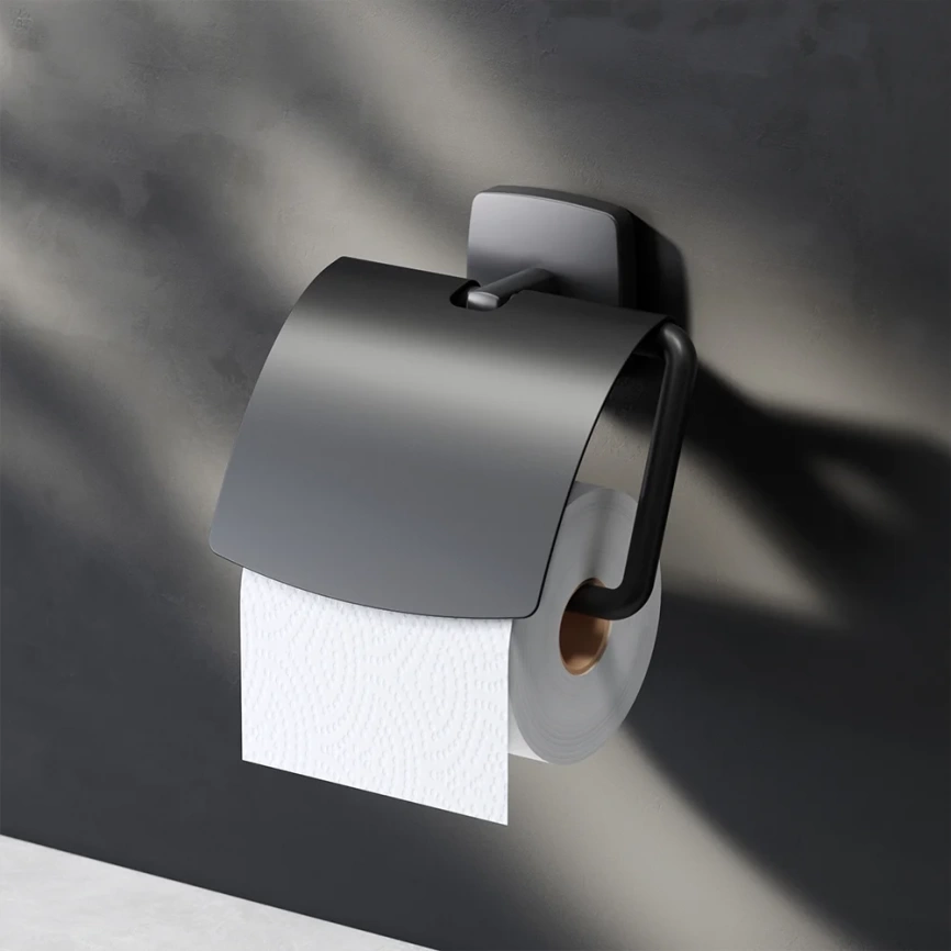 Держатель для туалетной бумаги с крышкой AM.PM Gem A90341422- 4 фото