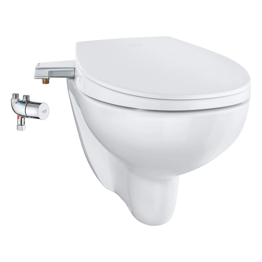 Унитаз-биде подвесной Grohe Bau Ceramic 39652SH0 с сиденьем