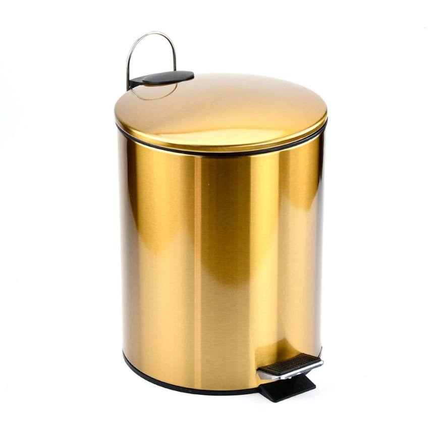 Мусорное ведро WBR076L05 с крышкой на 5 литров, золотистое