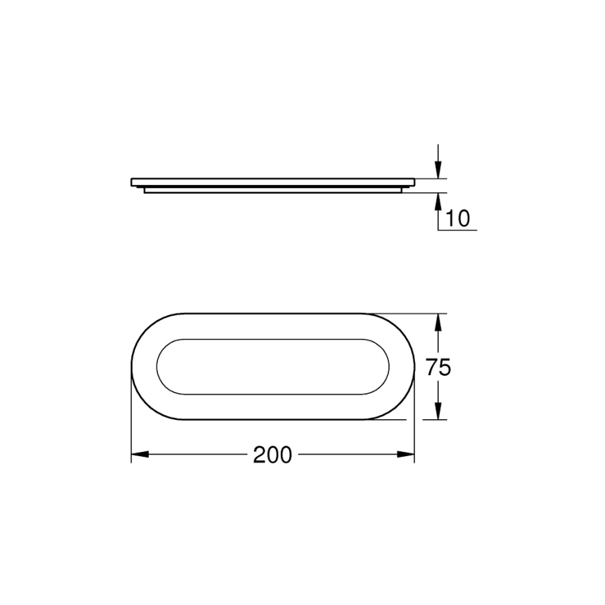 Мыльница Grohe Selection 41036000 без держателя - схема