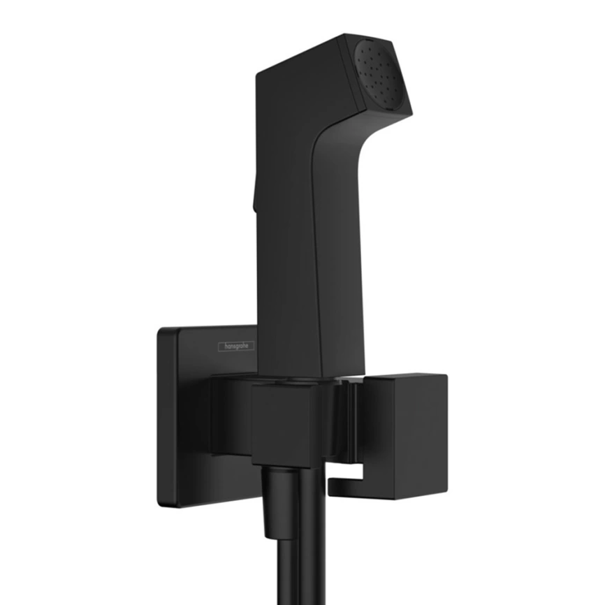 Лейка с гигиеническим душем Hansgrohe Bidette S 29231670, черный матовый
