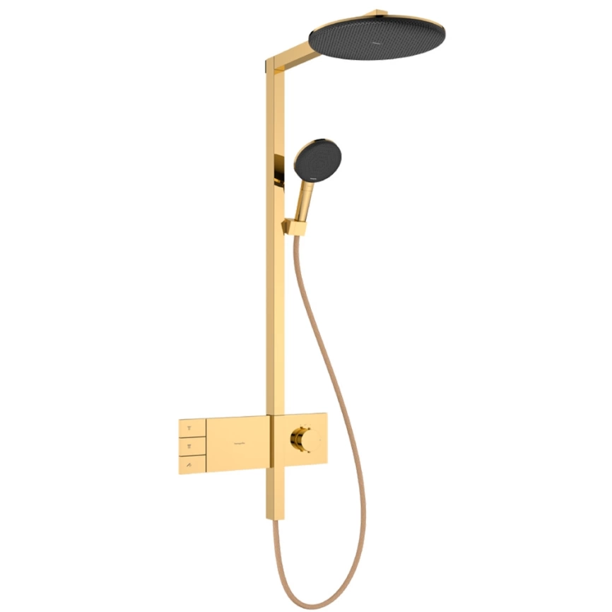 Душевая стойка Hansgrohe Raindance Alive S 24596990 с термостатом золото