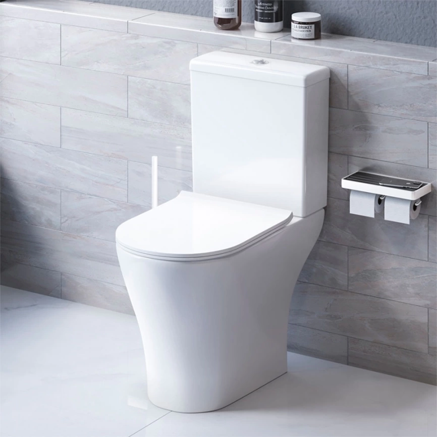 Унитаз компакт напольный Damixa Sirius DX86C8600SC с сиденьем, безободковый - фото 1