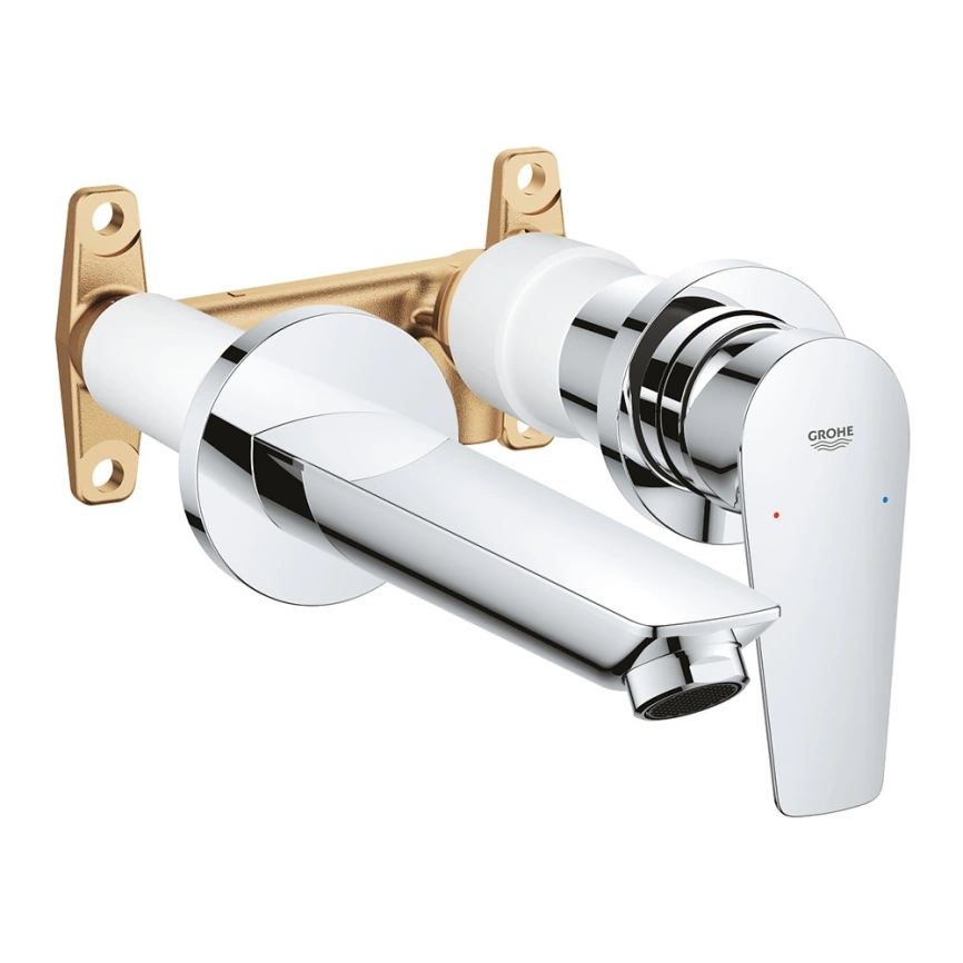 Смеситель для раковины Grohe BauEdge 20474001 настенный, хром - фото 2