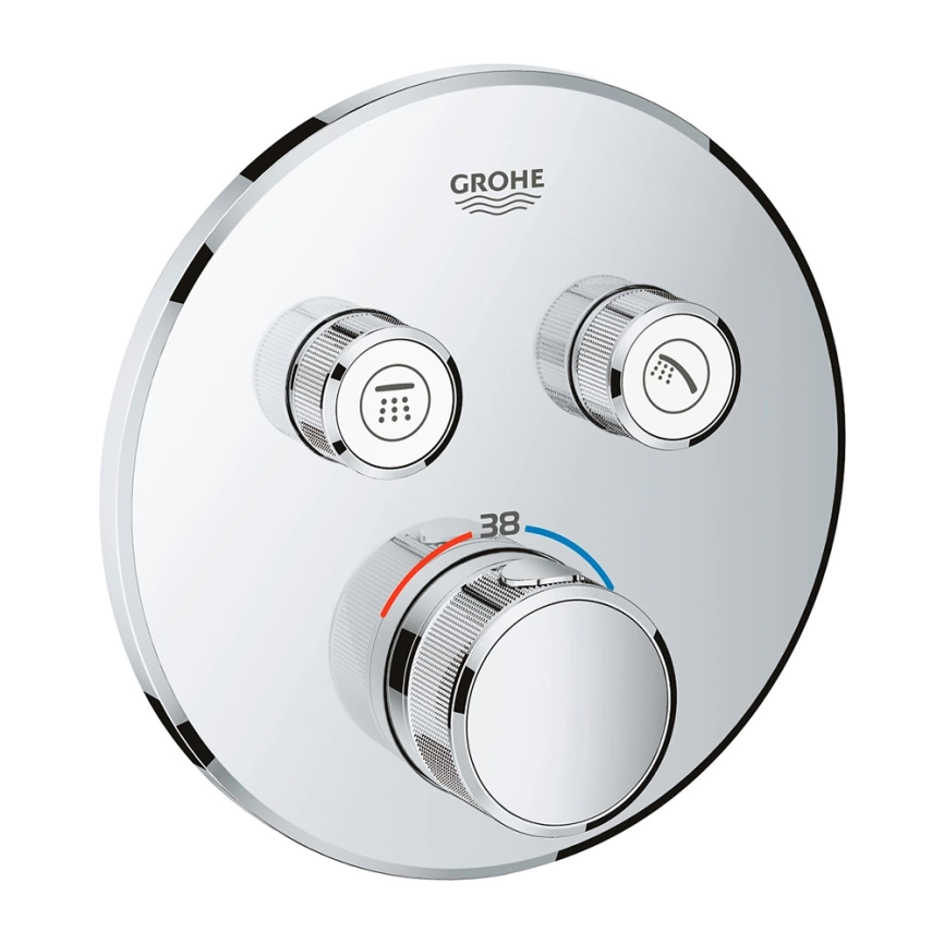 Внешняя часть смесителя для душа Grohe Grohtherm SmartControl 29119000 хром