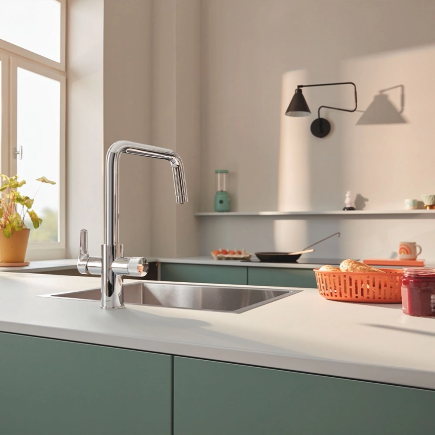 Смеситель для кухни Grohe Eurosmart Blue Pure 30583000 с функцией фильтрации, хром - фото 5