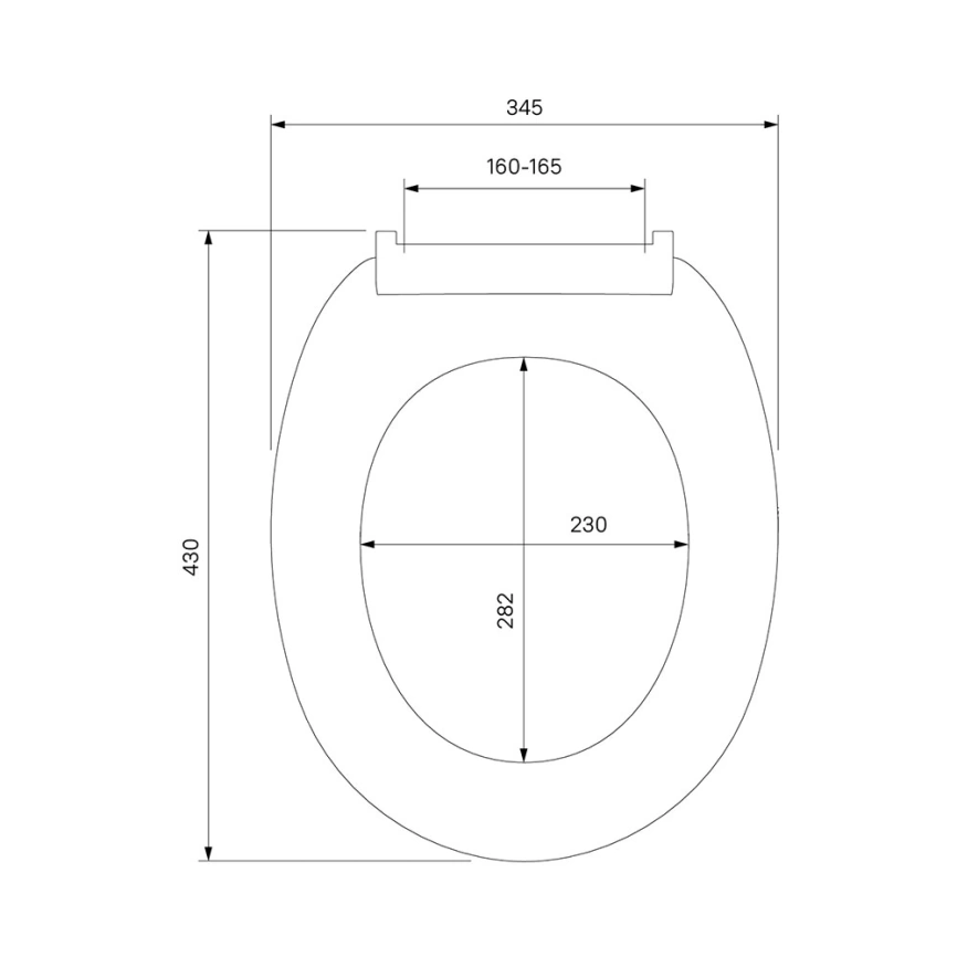 Сиденье для унитаза Iddis Optima Home ID 01 046.1 белое - схема