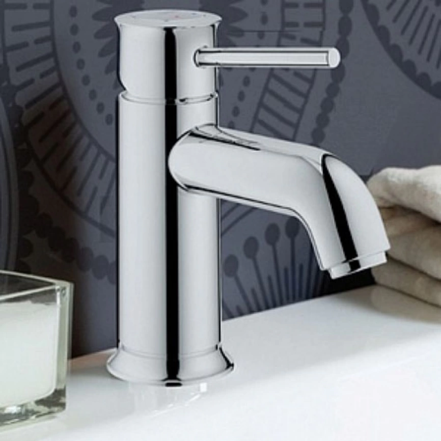 Смеситель Grohe BauClassic OHM basin 23161000 для умывальника фото 1