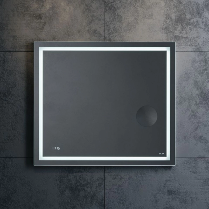 Зеркало настенное с контурной LED-подсветкой AM.PM Gem M91AMOX0803WG 80 см - 3 фото