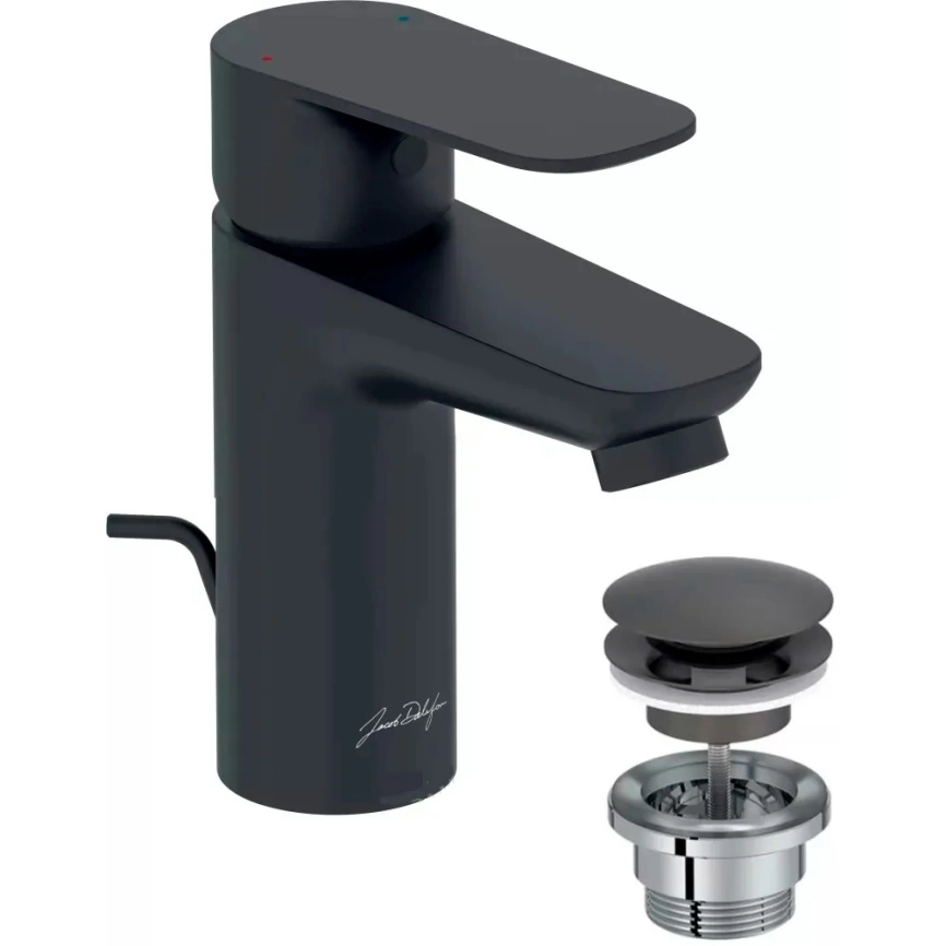 Смеситель для раковины Jacob Delafon Oscar E29842-BL, черный - фото 1