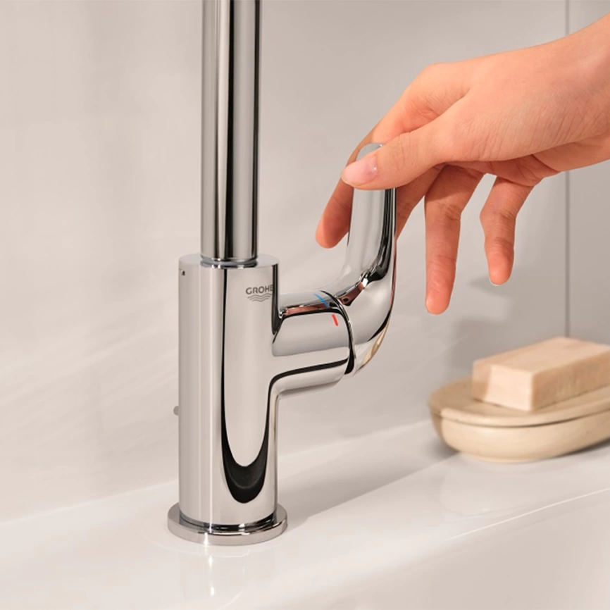 Смеситель для раковины Grohe Euroeco 24272001, хром - фото 7