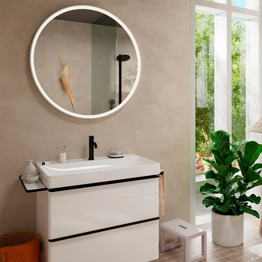 Смеситель для раковины Hansgrohe Tecturis S 73311670 черный - фото 1