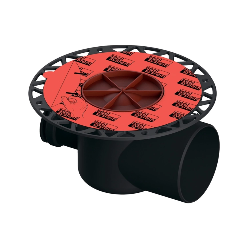 Сифон для душевого трапа Tece drainpoint S 3607500, горизонтальный DN 100, боковой слив
