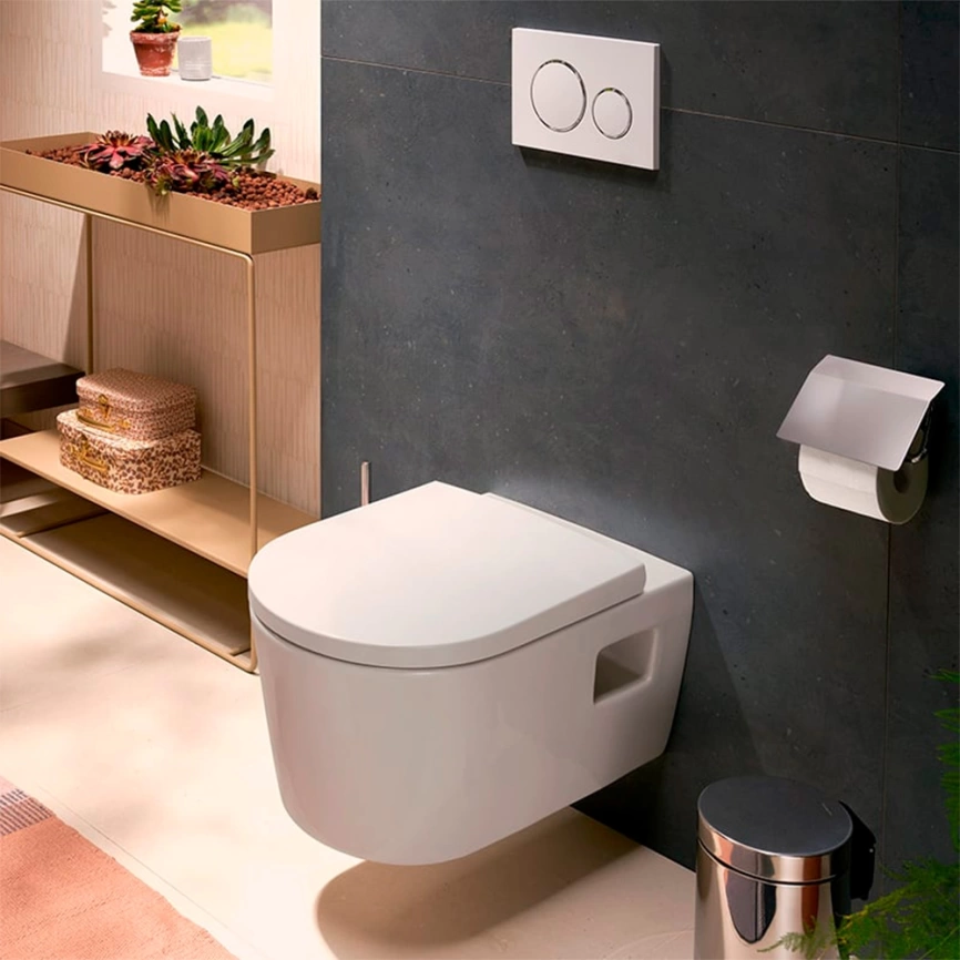Сиденье для унитаза Hansgrohe EluPura S 60148450 с микролифтом - фото 1