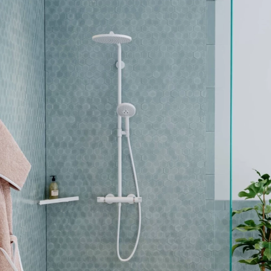 Душевая стойка Hansgrohe Croma Select S Showerpipe 26890700 с термостатом - фото 1