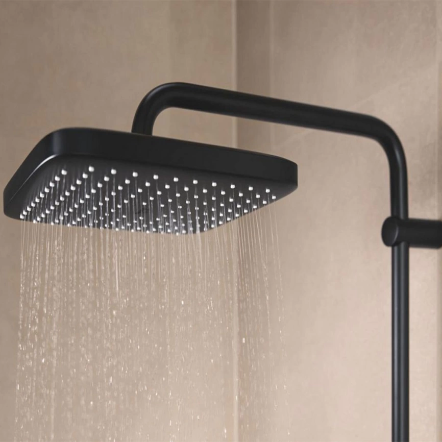 Душевая стойка Grohe Tempesta System 250 266892431 с термостатом черная - фото 7