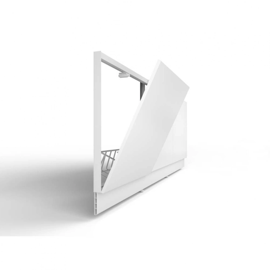 Экран под ванну фронтальный Cersanit Click 170, белый с откидными дверьми - фото 3