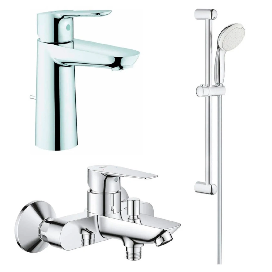 Набор смесителей Grohe BauEdge 1000180 с душевым гарнитуром