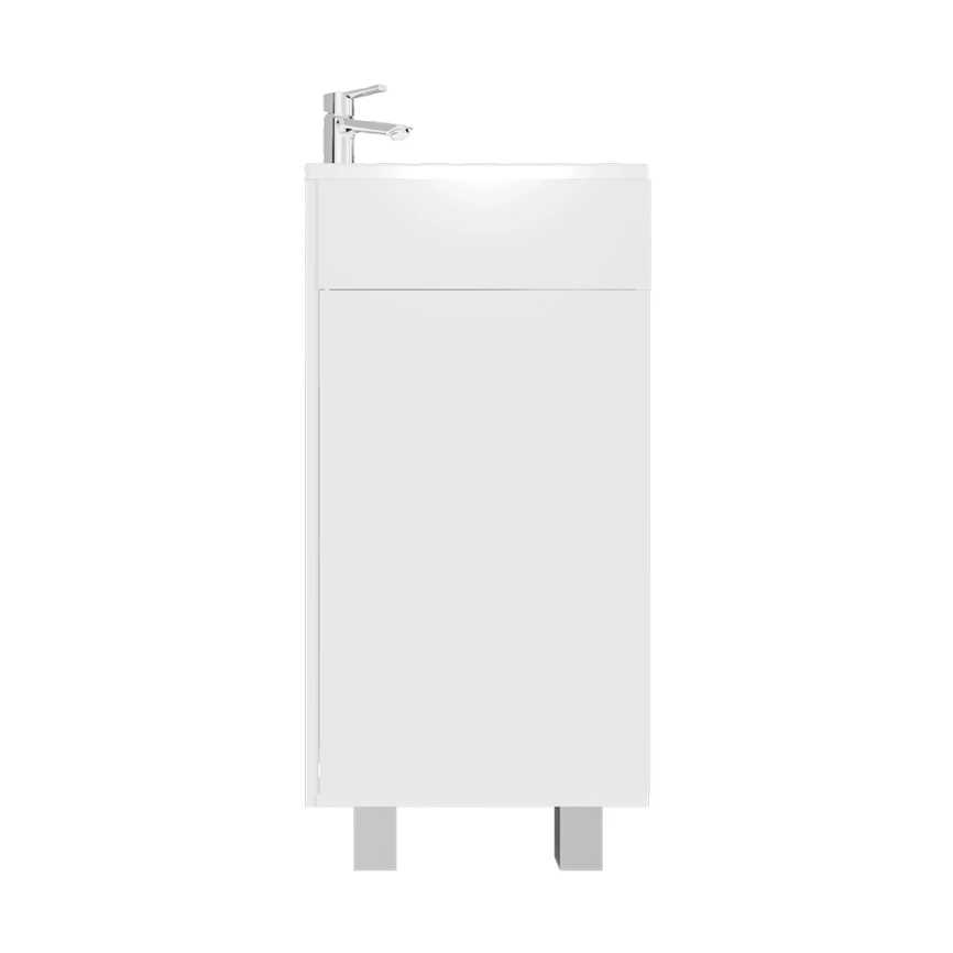 Тумба с раковиной напольная 1Marka Laura 40Н L, белая - фото 2
