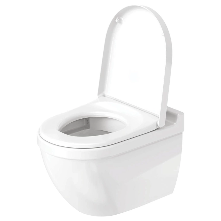 Унитаз подвесной Duravit Starck 3, 45270900A1 безободковый с сиденьем - фото 2