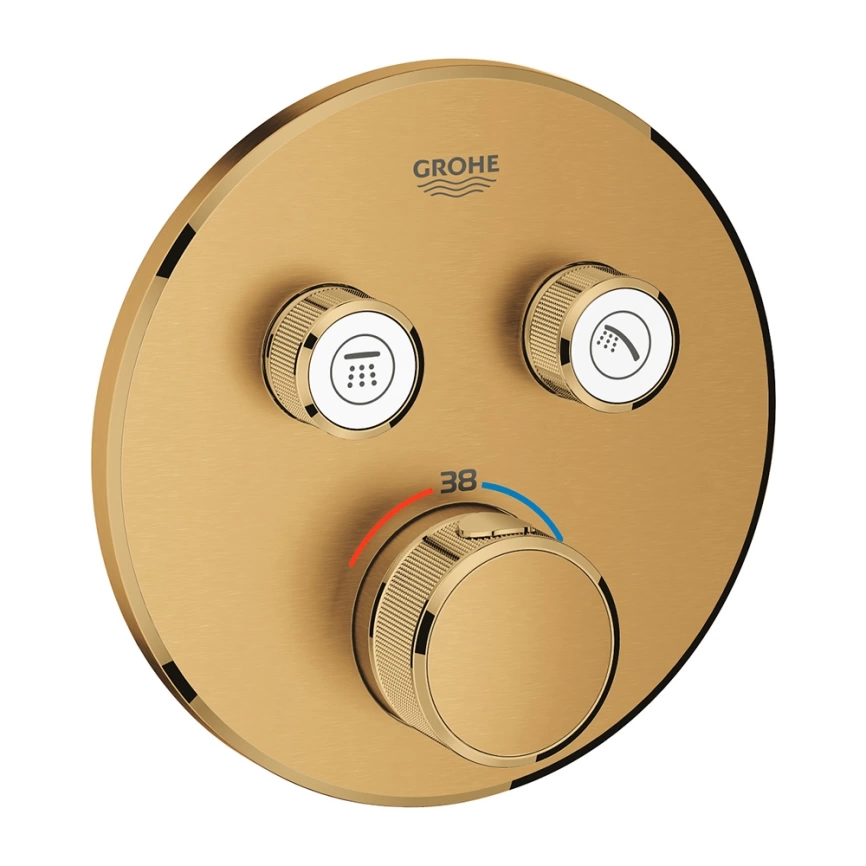 Внешняя часть смесителя для душа Grohe Grohtherm SmartControl 29119GN0 золото