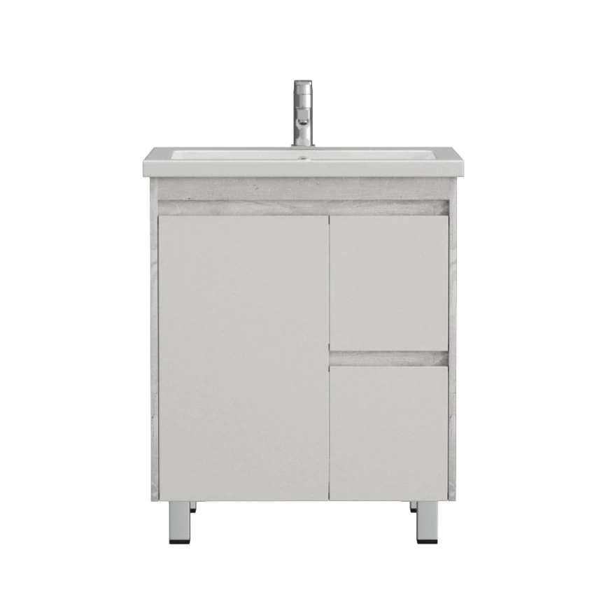 Тумба с раковиной напольная Cetus Остин 70 Z2 пайн, с двумя выдвижными ящиками