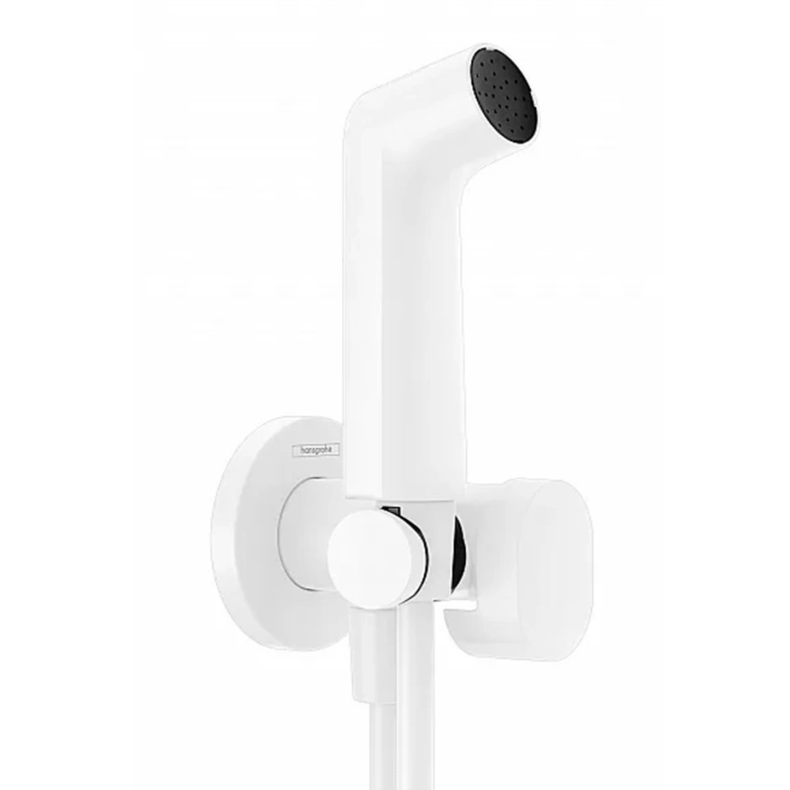 Лейка с гигиеническим душем Hansgrohe Bidette S 29230700, белый матовый