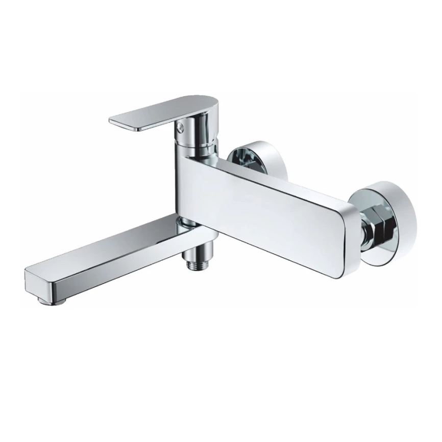 Смеситель для ванны Haiba HB60617 с выдвижным коротким изливом хром