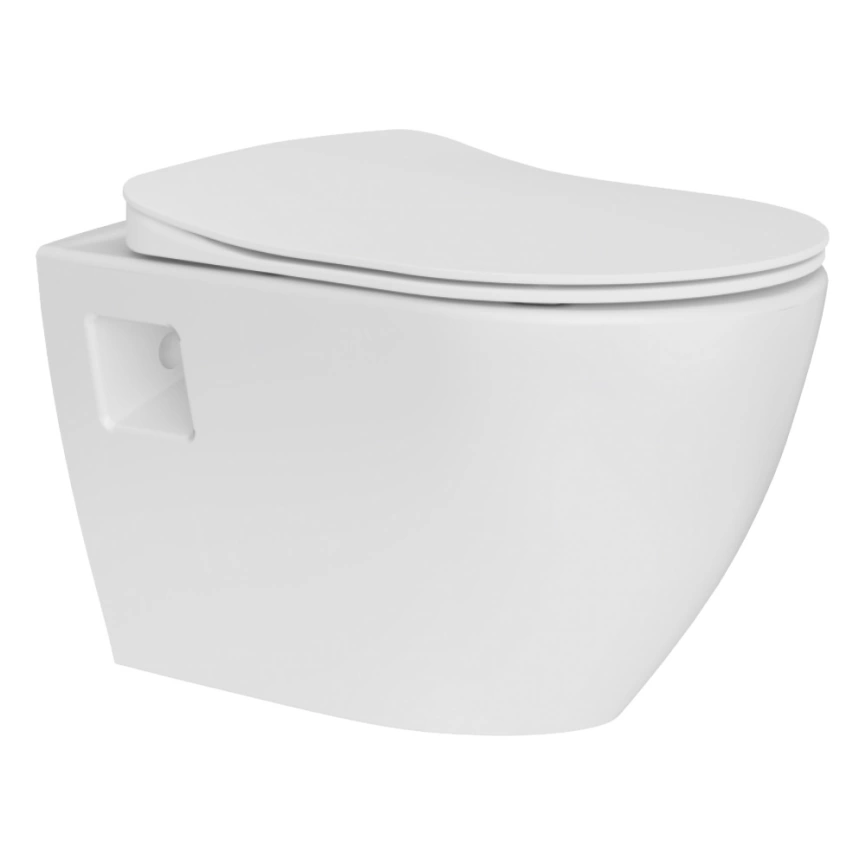 Унитаз подвесной Creavit Free TP325-11CB00E-0000 с сиденьем, белый